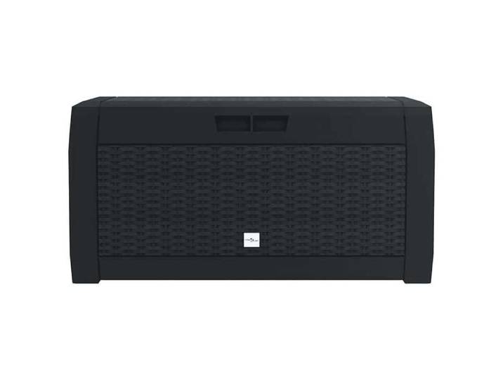 Anthracite Meuble d'extérieur/Coffre jardinage - SARAZYJ - Boîte de stockage jardin - Anthracite - 119x48x60cm Polypropylène Hot4104