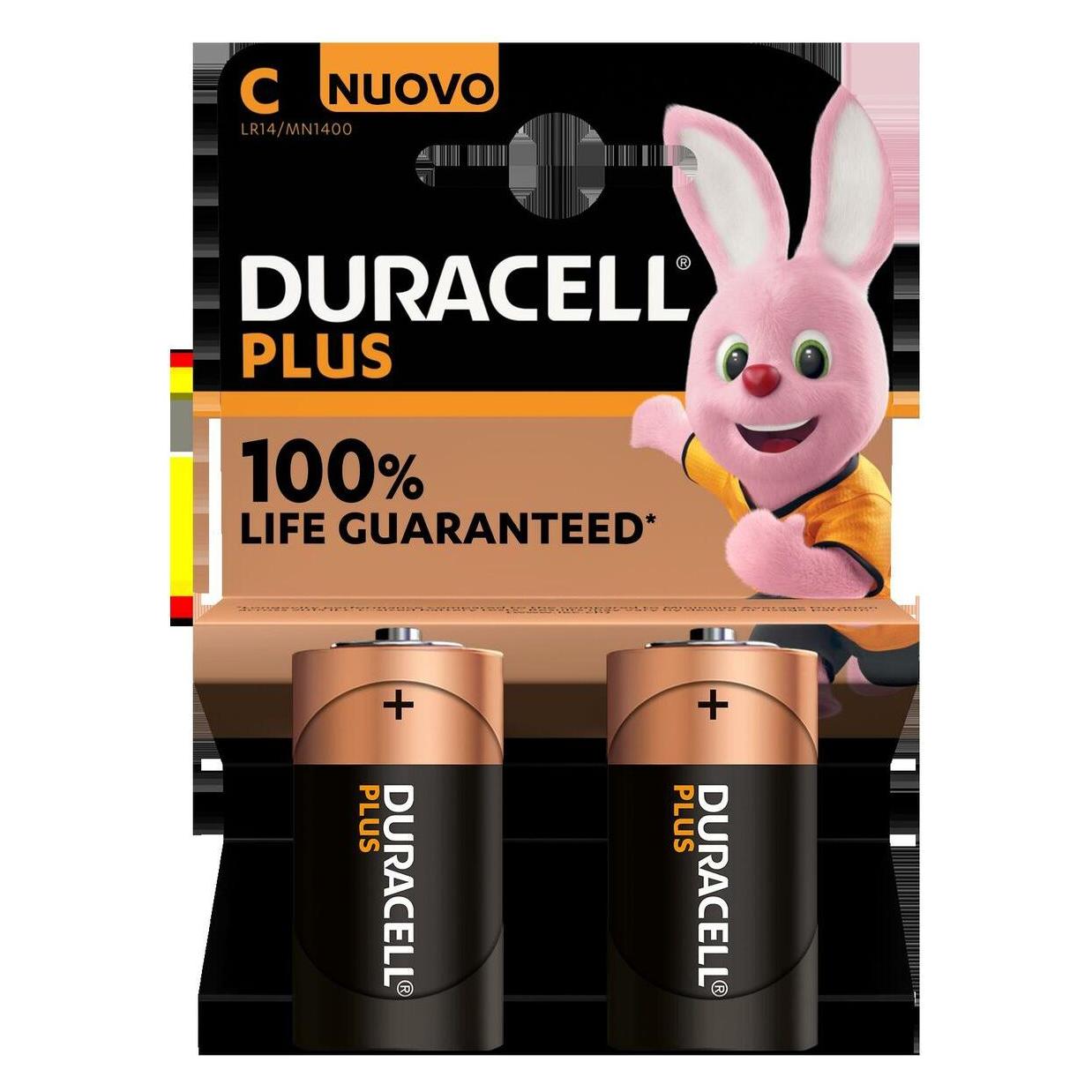Duracell PLUSPOWER ALKALINE BATTERY 1.5 V C LR14 - 2 pcs (2 Stk., C) (BDPPLR14-BL2)