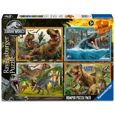 Kinderpuzzle 4x100 Teile - Jurassic Park - Willkommen in der Jurassic World
