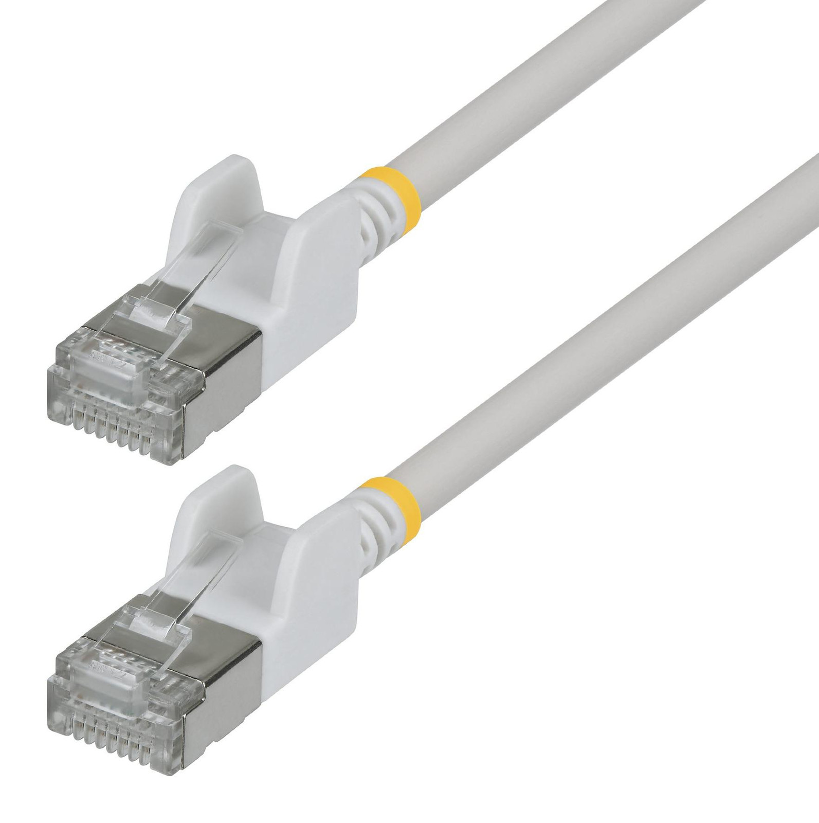 StarTech Cat6a Ethernet Patchkabel, 0,15 m, U/FTP, RJ-45 naar RJ-45, Wit