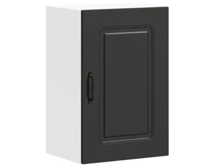 Helloshop26 Kalmar 02_0049971 Wandschrank, 40 x 31 x 60 cm, großer Stauraum, modernes Design, aus Holz, Schwarz