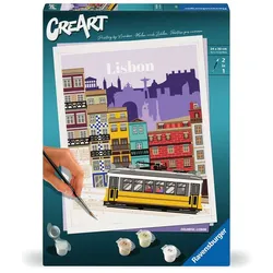 Ravensburger Beschäftigung - CreArt, Malen nach Zahlen Citys - Farbenfrohes Lissabon