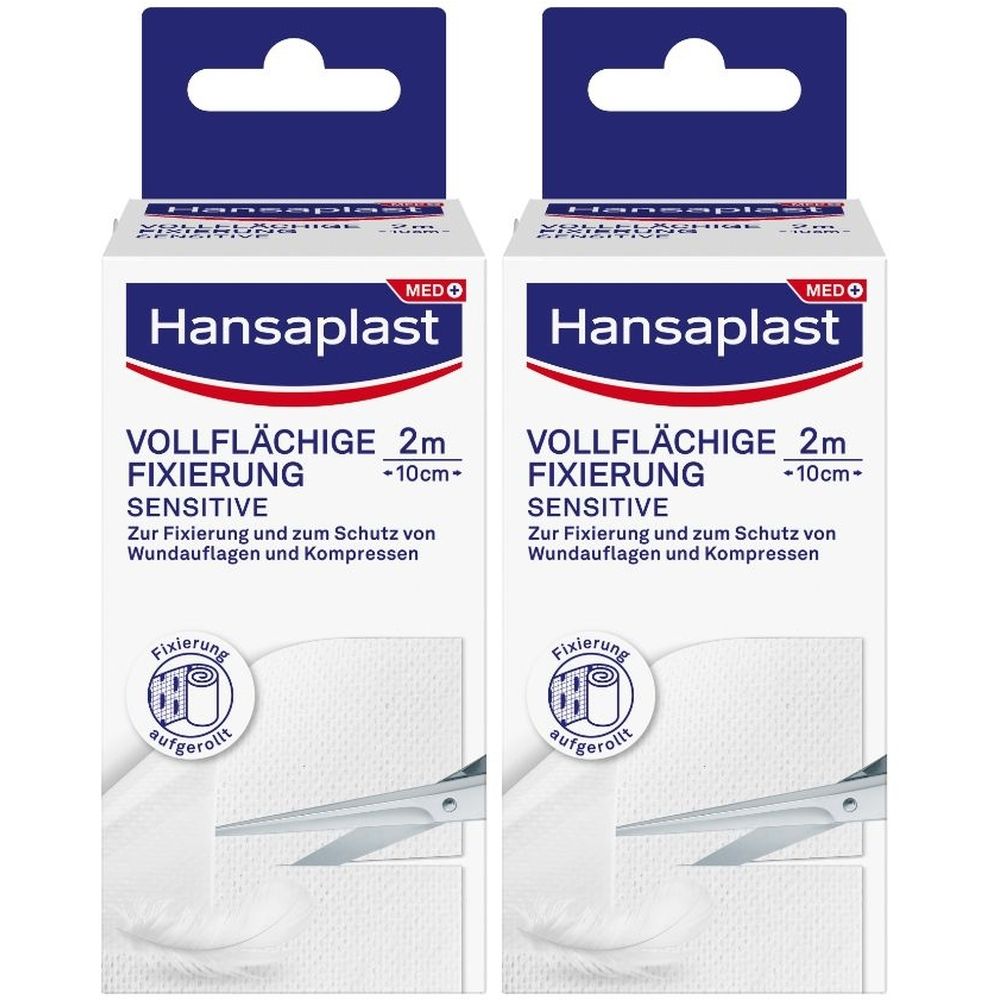 Hansaplast vollflächige Fixierung 10 cmx2 m 2x 2x1 St Pflaster