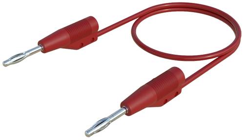 Hirschmann Test & Measurement MVL F 2/10 Messleitung Lamellenstecker 2mm Lamellenstecker 2mm 10.00cm Rot 1St.