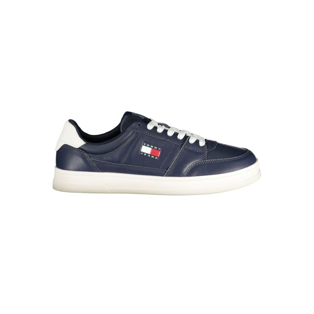 Tommy Hilfiger Blauwe Leren Heren Sneakers