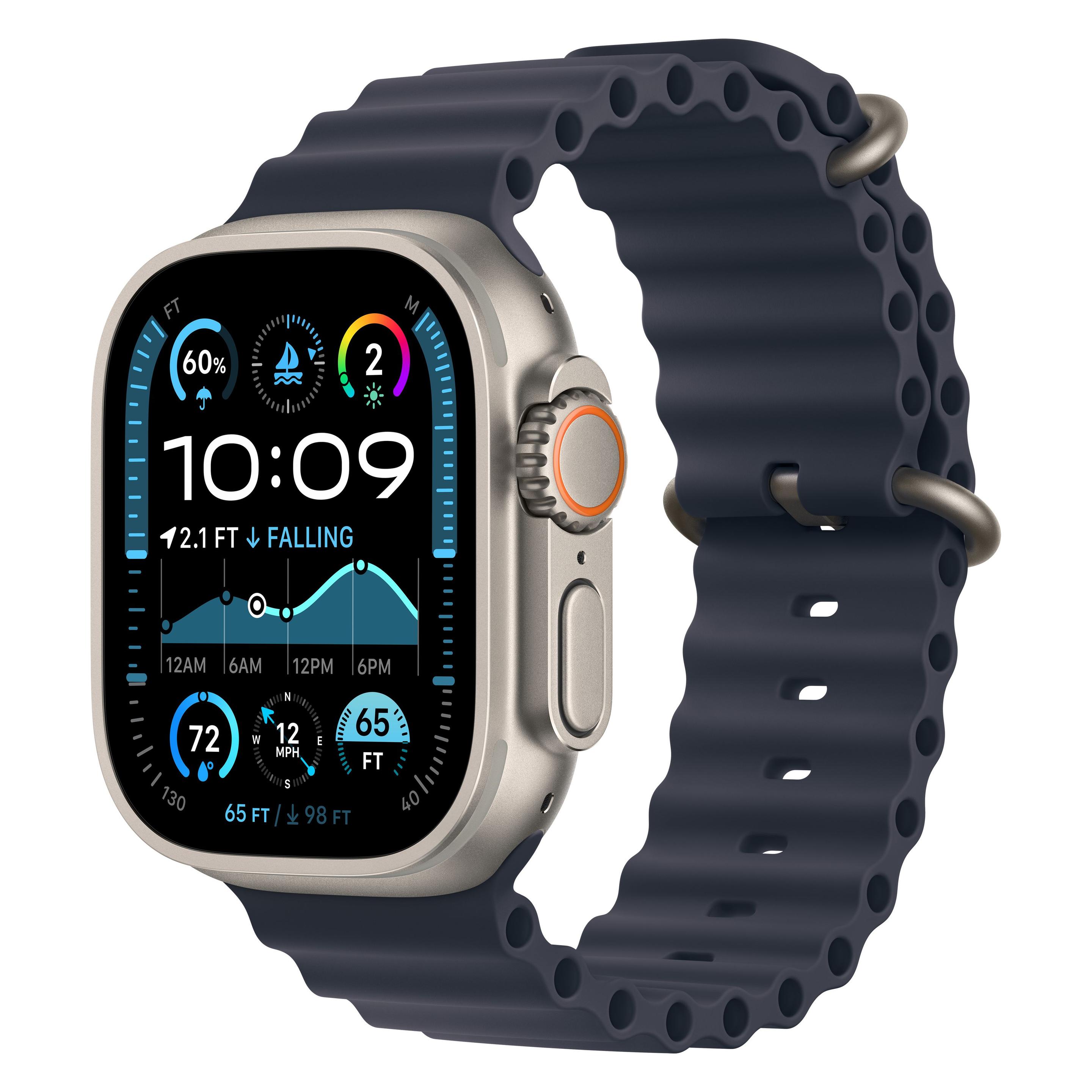 Apple Watch Ultra 2 (2024) (49 mm, Titan, Titan, 4G) (MX4D3FD/A)