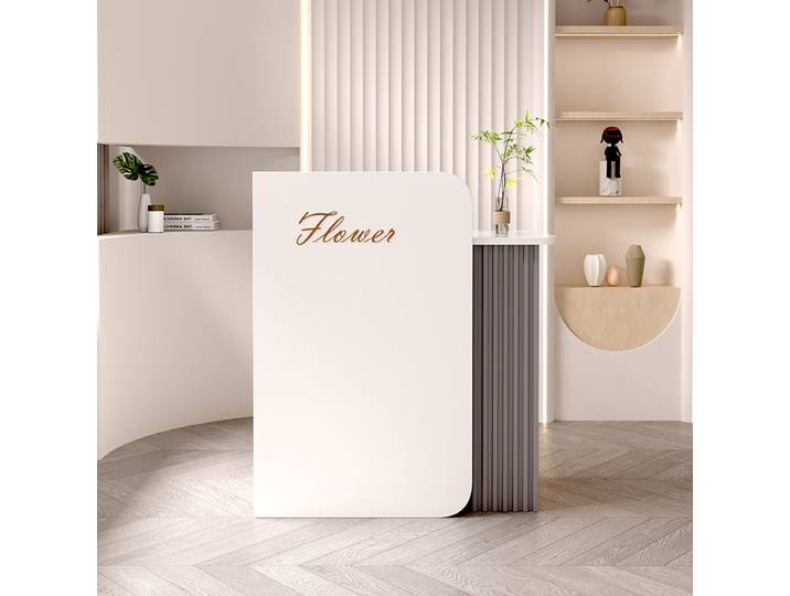 Décorations de bureau, décorations de comptoir de réception, bureaux de réception simples et modernes pour Salon de coiffure, meubles commerciaux de caisse