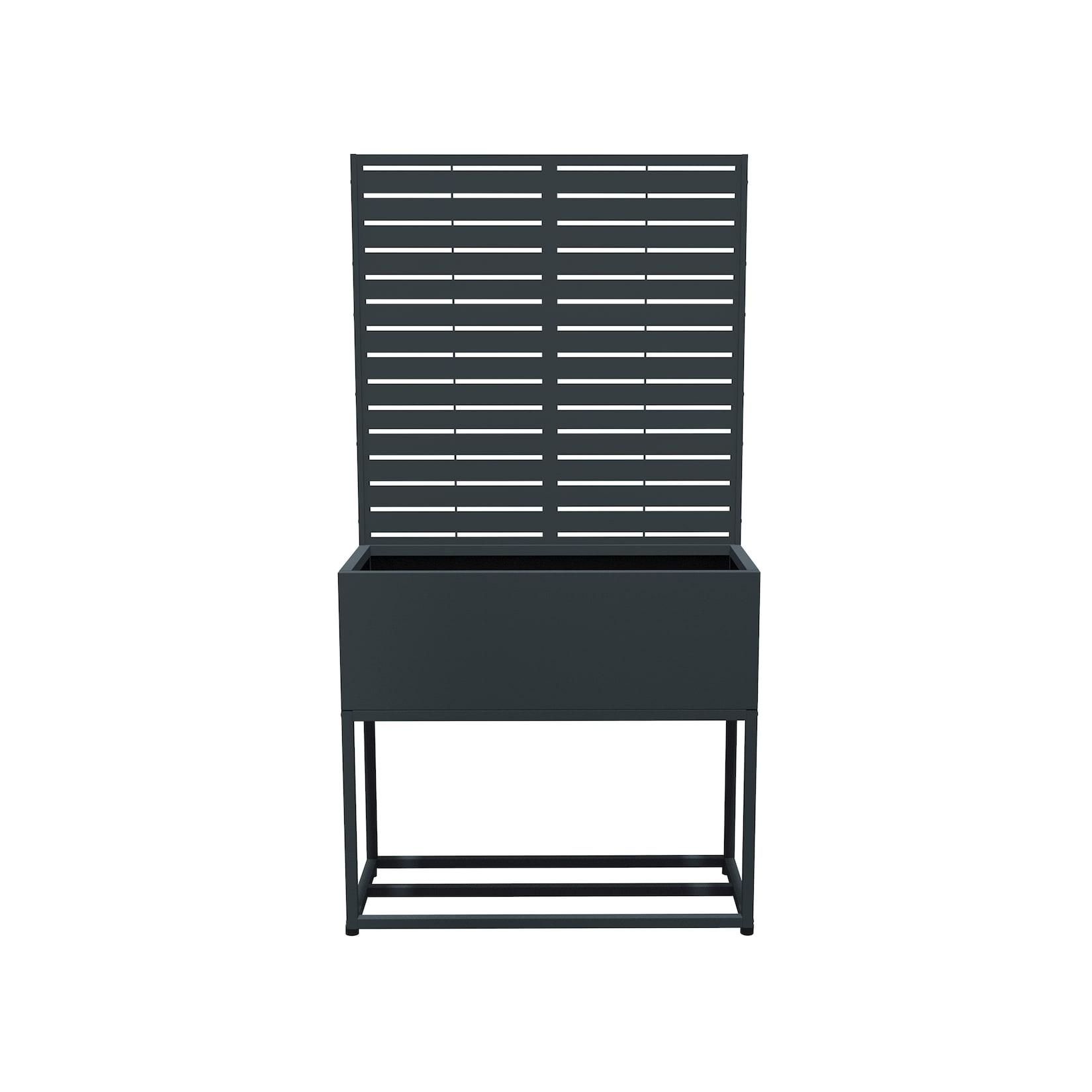 Westmann Pflanzkasten mit Rankgitter Dekora 4 Anthrazit 42,5x90x174cm