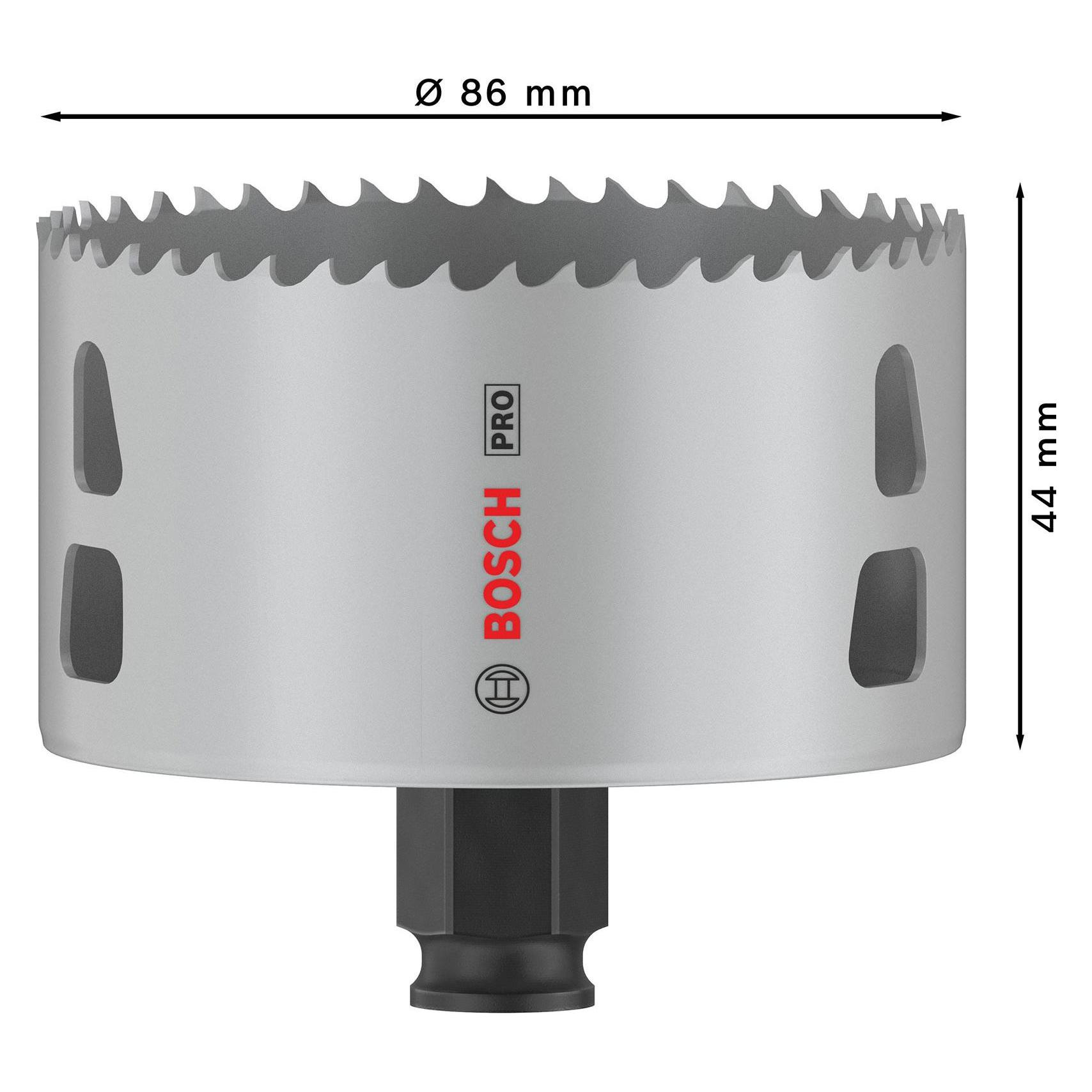 Bosch Professional Zubehör PRO Multi Material PC Plus Lochsäge, 86 mm (86 mm) (2608594405)