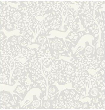 NuWallpaper Grey Merriment Peel & Stick Wallpaper - 216in x 20.5in x 0.025in