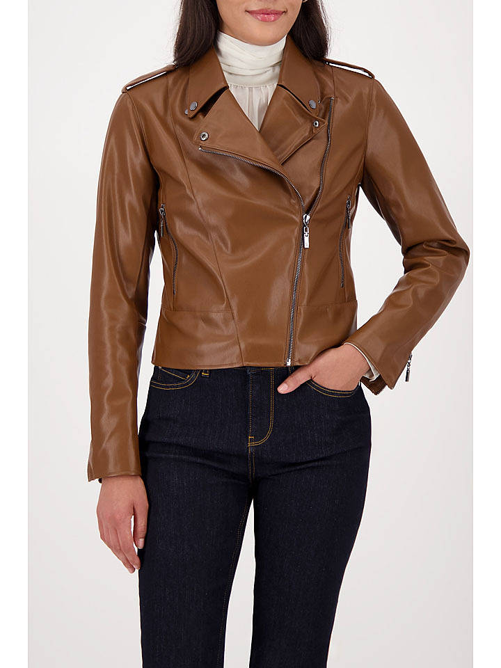 monari Kunstlederjacke in Cognac - 36