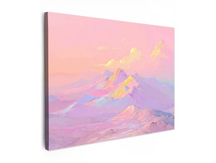 LEINWANDBILD Berggipfel - Wolken - Verträumt Wandbilder 80x60 cm