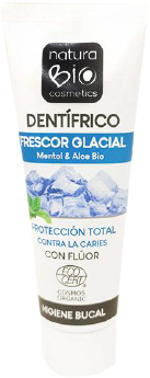 NaturaBIO Cosmetics Dentífrico Frescor Glacial 75 con Flúor Menta