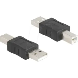 DELOCK 67198 - USB 2.0 Adapter, A Stecker > B Stecker, schwarz