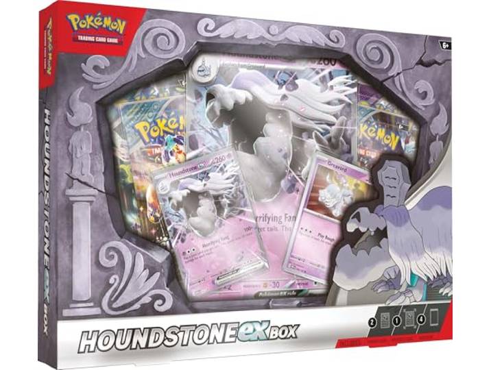 Pokemon TCG: Houndstone ex Box - 4 Packs, Promos