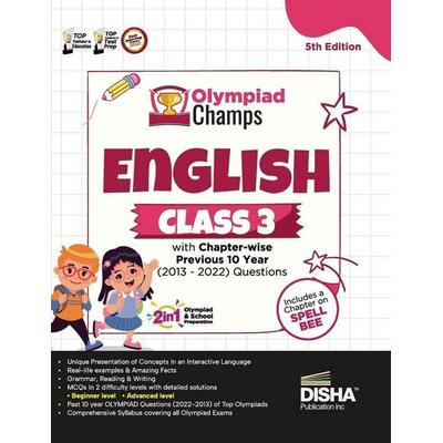 Olympiad Champs English Class 3 with Chapter-wise Previous 10 Year (2013 - 2022) Questions 5th Edition | Complete Prep Guide with Theory, PYQs, Past &