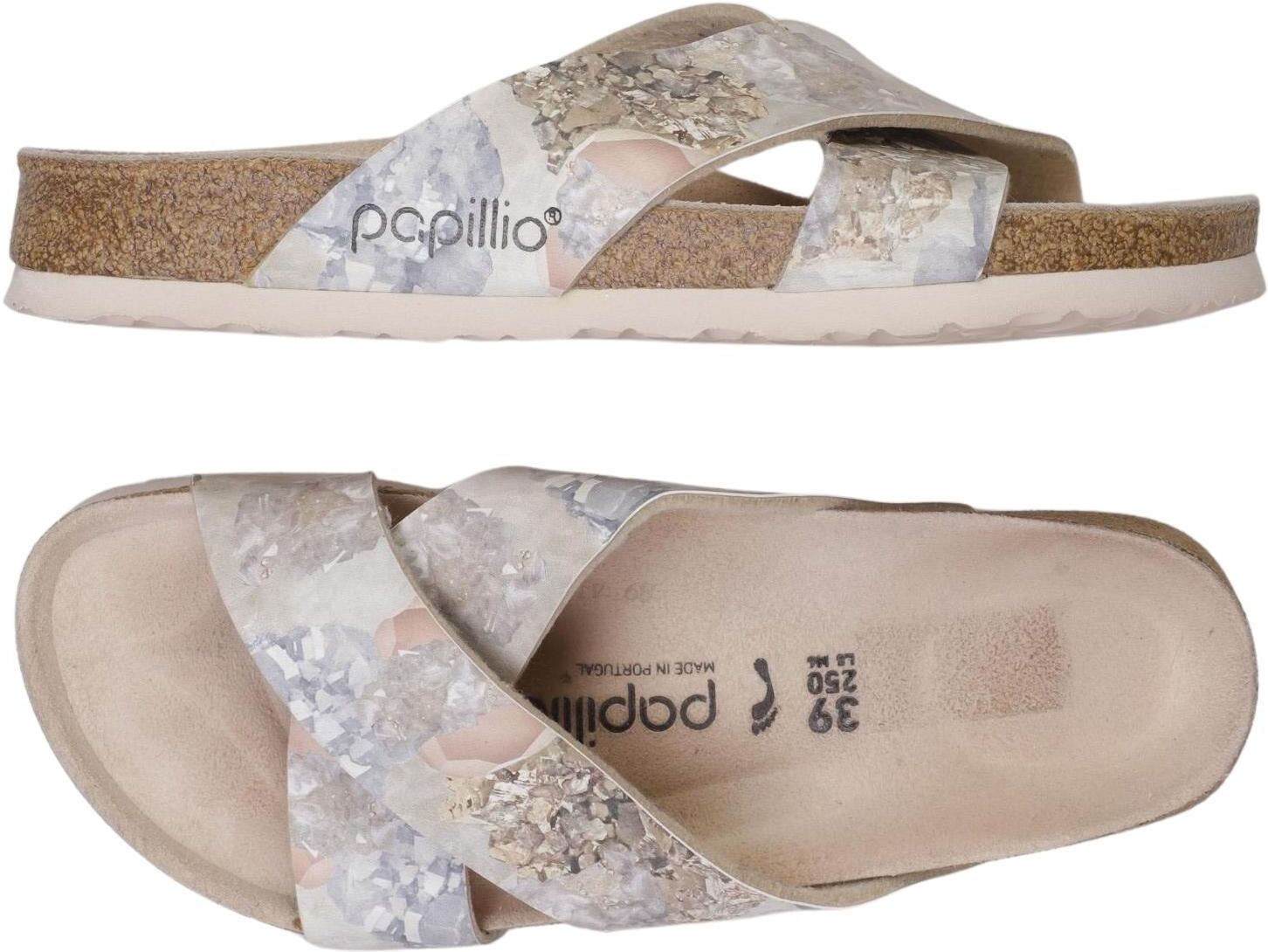 Papillio by Birkenstock Damen Sandalen, Beige, Gr. EU 39, kein / Etikett - Second Hand