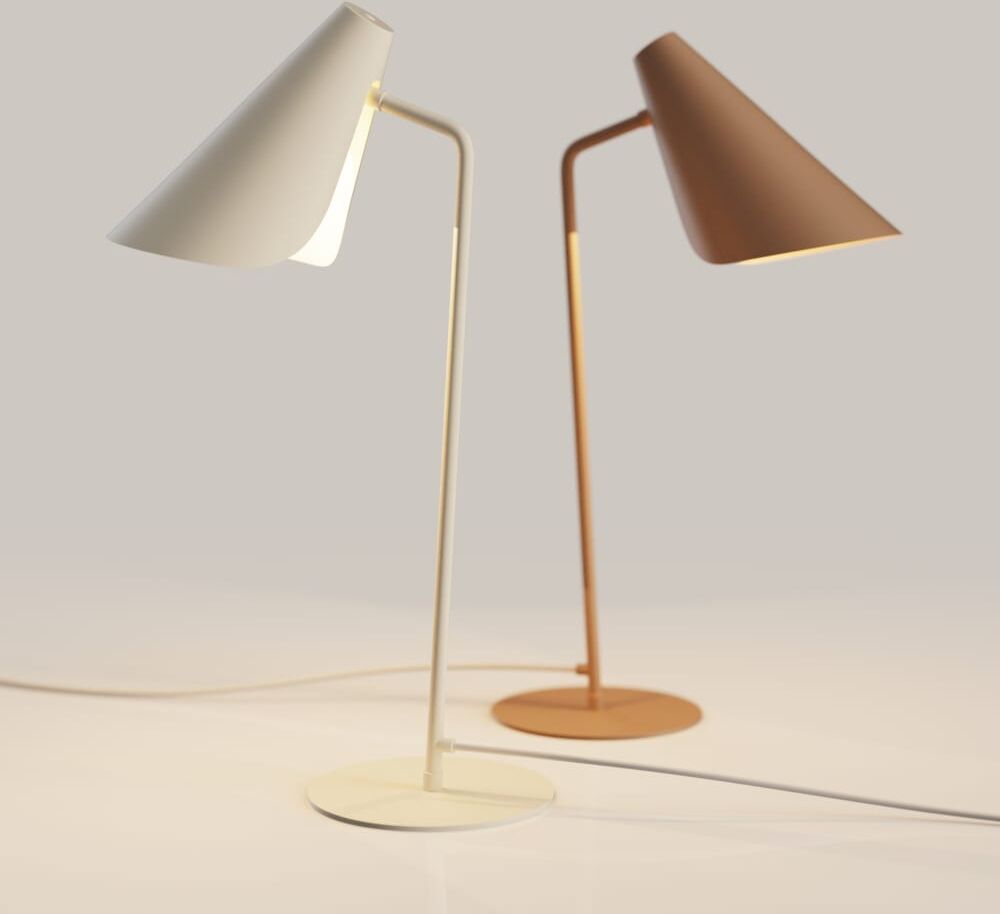 Sulion Lampe de table orientable beige ip20 1xe27 Beige 50x45x16cm