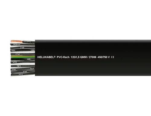 HELU PVC Flachbandkabel 4G 1.5mm² Schwarz 27001-500 500m