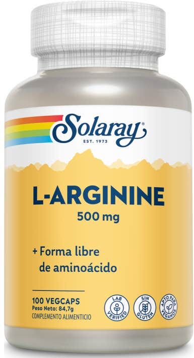 SOLARAY L-arginine 500 mg 100 caps