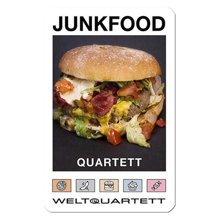 Weltquartett 1018 - JUNKFOOD-QUARTETT- Kalorienbomben auf 32 Spielkarten (DE-Ausgabe) (Deutsch, 2 - 4 Spieler) (1018)