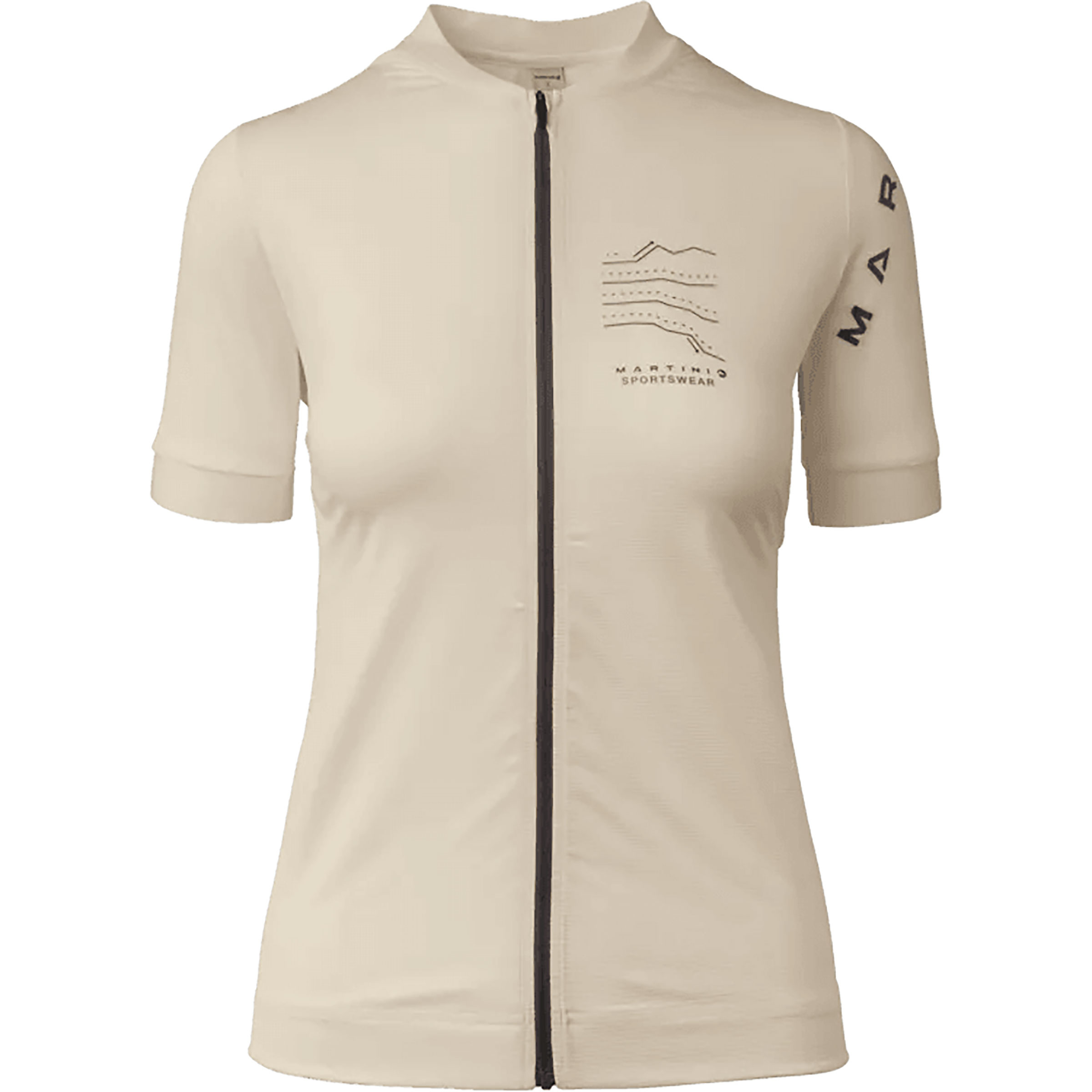 Martini Sportswear Velox Road Bike Trikot Damen Radtrikots beige Größe M Gravel | Rennrad Schnell trocknend