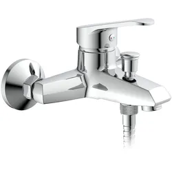 Schütte Badewannenarmatur TESSA, Mischbatterie Badewanne, Wasserhahn Bad, Wannenarmatur in Chrom