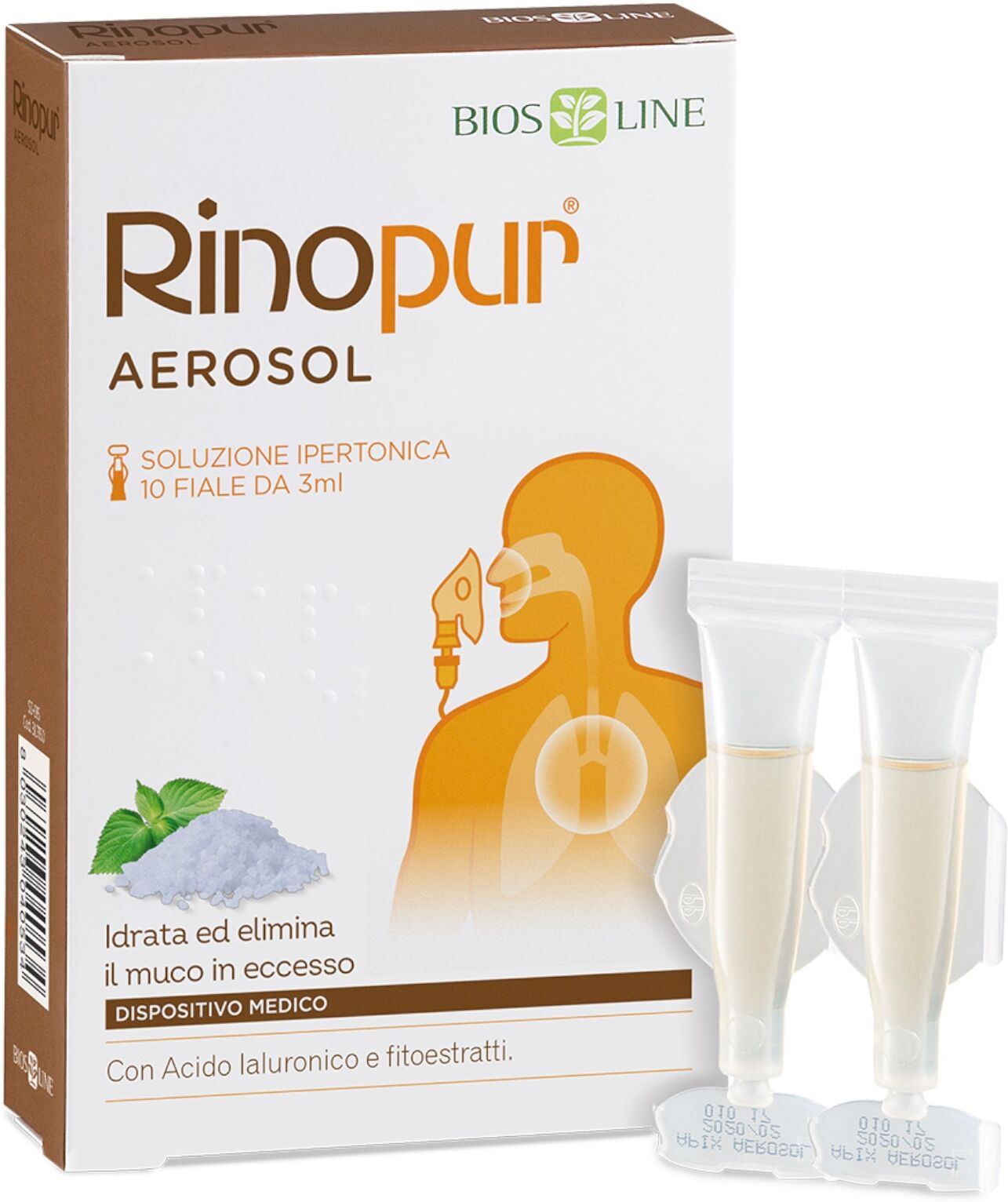 BIOS LINE Rinopur Aerosol 10 Fiale Da 3 Ml 