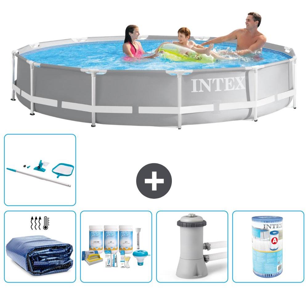 Prism Frame Pool Rund - 366x76 cm - 6-teilig S31903