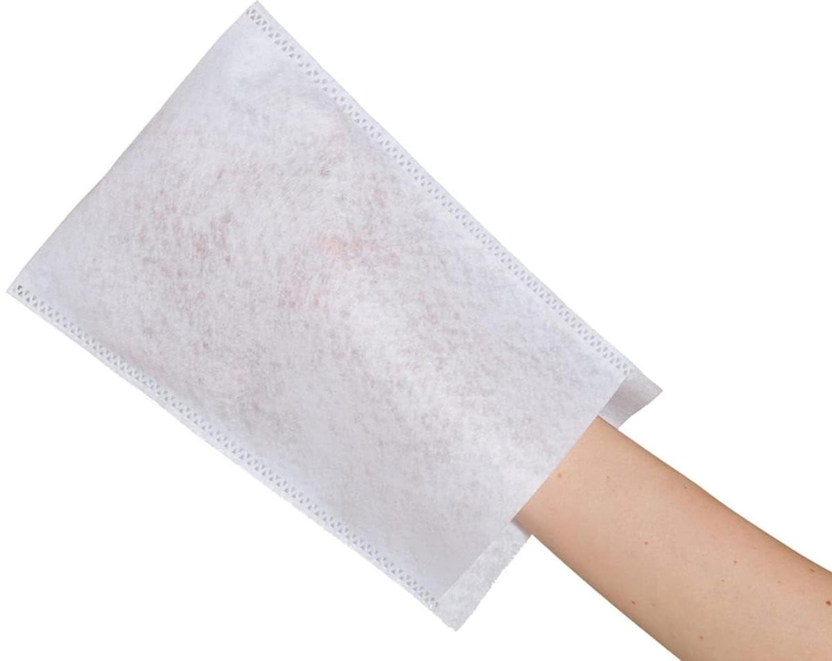 50 stuks Wegwerp Washandjes voor volwassenen - Wit