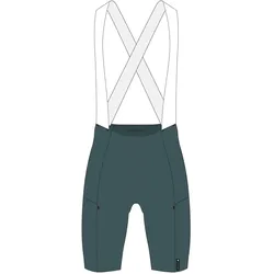 Endura, Damen, Velohosen, Loop Bib Shorts Damen Trägerhose (M), Grün, Türkis