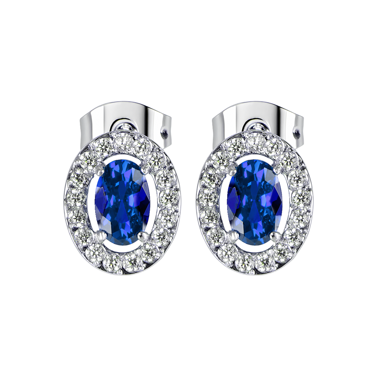 Jacques Lemans Ohrstecker Edelstahl mit Zirkonia