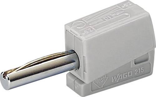 WAGO Bananenstecker Stecker, gerade Stift-Ø: 4mm Grau