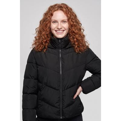 Steppjacke ONLY CARMAKOMA "CARCLAIR SHORT PUFFER OTW", Damen, Gr. S, schwarz, Web, Obermaterial: 100% Polyester, unifarben, normal normal, Jacken Steppjacke, Kunstfaser, normal geschnitten