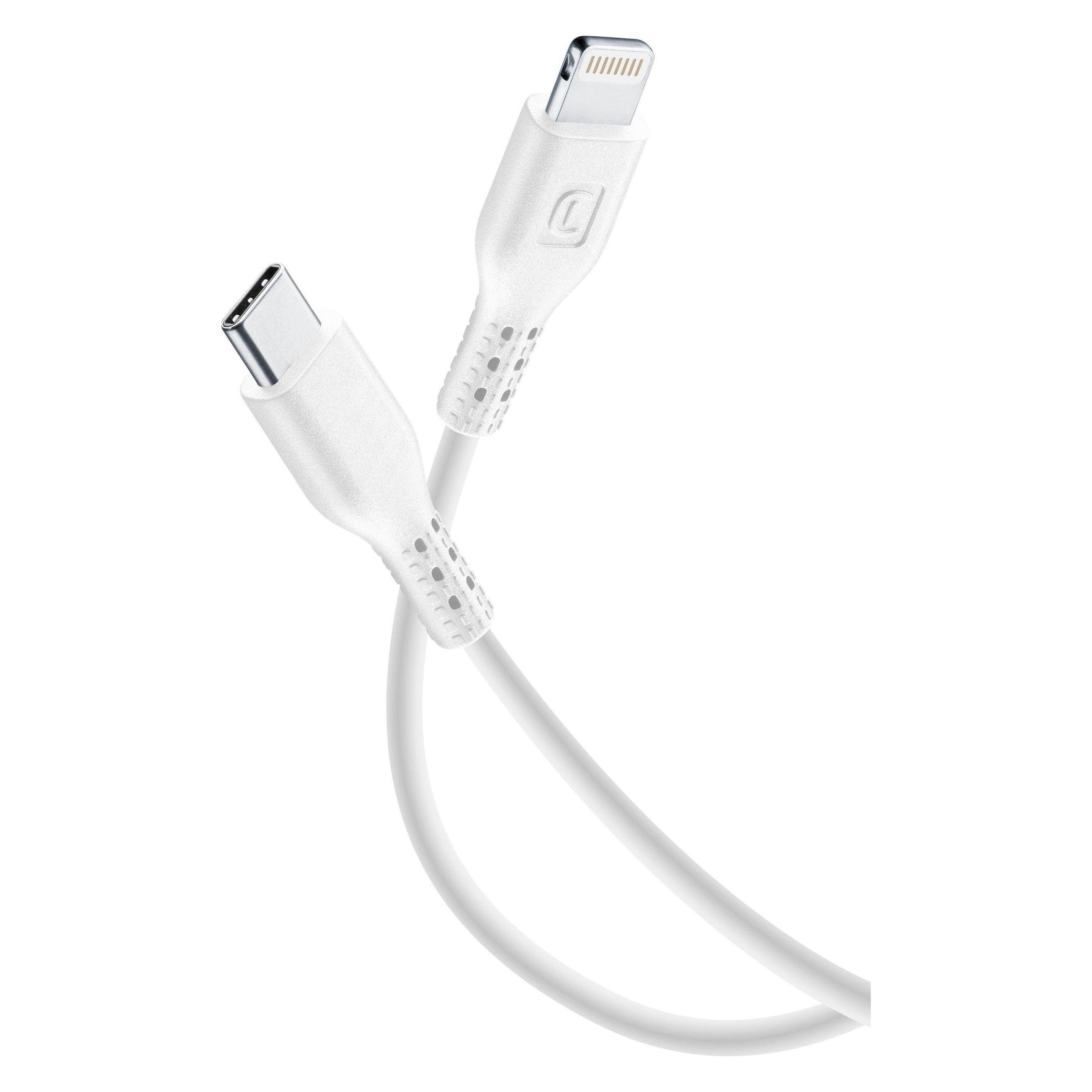 Cellularline USB Cable Home XL (3 m, USB 3.2 Gen 2, 30 W) (USBDATAC2LMFI3MW)