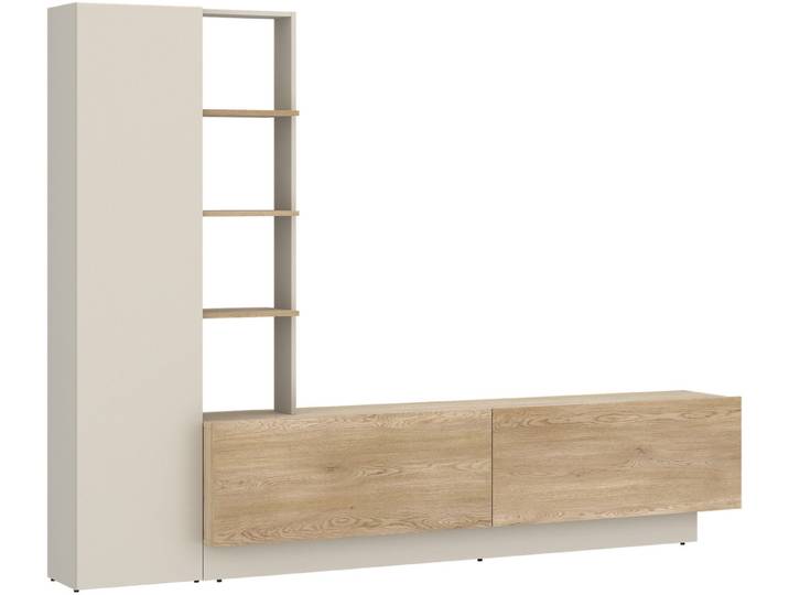 OTTO home Wohnwand Roda, moderne Wohnwand, Komplett-Set, Breite 230 cm, grifflose Design
