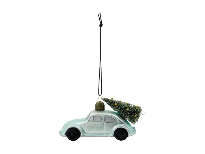 House Doctor Ornement de Noël Car Bleu clair, 2026