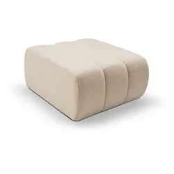 POLSTERHOCKER GIOIA Modern Sitzhocker, Fußhocker Creme