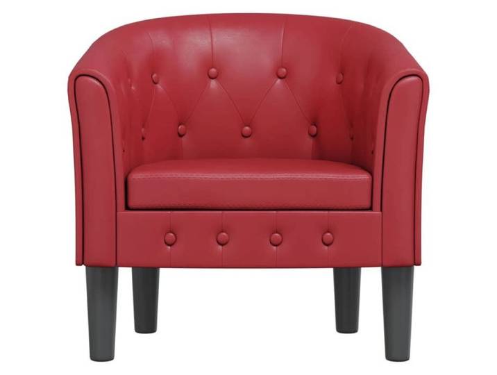 Elégant Fauteuil Relaxant - pour adulte - Chaise cabriolet rouge bordeaux similicuir - L70 x l56 x H68cm &0_9314122