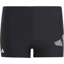 ADIDAS Kinder Badehose 3 Bar Logo, Größe 164 in Schwarz Schwarz