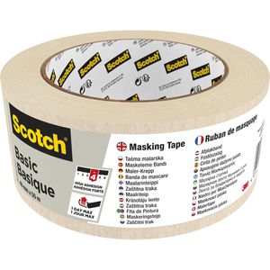 Scotch Kreppband Basic, 48mm x 50m, für Innen