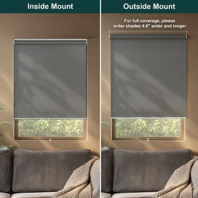 "Chicology Cordless Light Filtering Window Roller Shade UV Protection - Urban White - 41""W X 72""H"