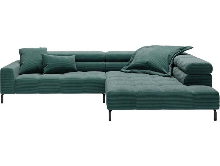 Home affaire Ecksofa Claya, 311 cm breit, L-Form, inkl. Kopfteilverstellung, mit elektrischem Sitzvorzug im Hauptelement