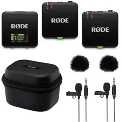 RØDE Wireless GO Gen 3 mit Charge Case + 2x Lavalier GO und 2x WS05, Mikrofon