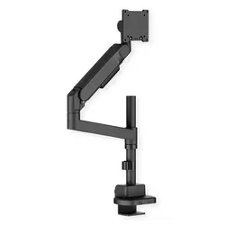 Roline Schwerlast-LCD-Arm, Stange (Tisch, 57", 27 kg), Monitor Halterung, Schwarz