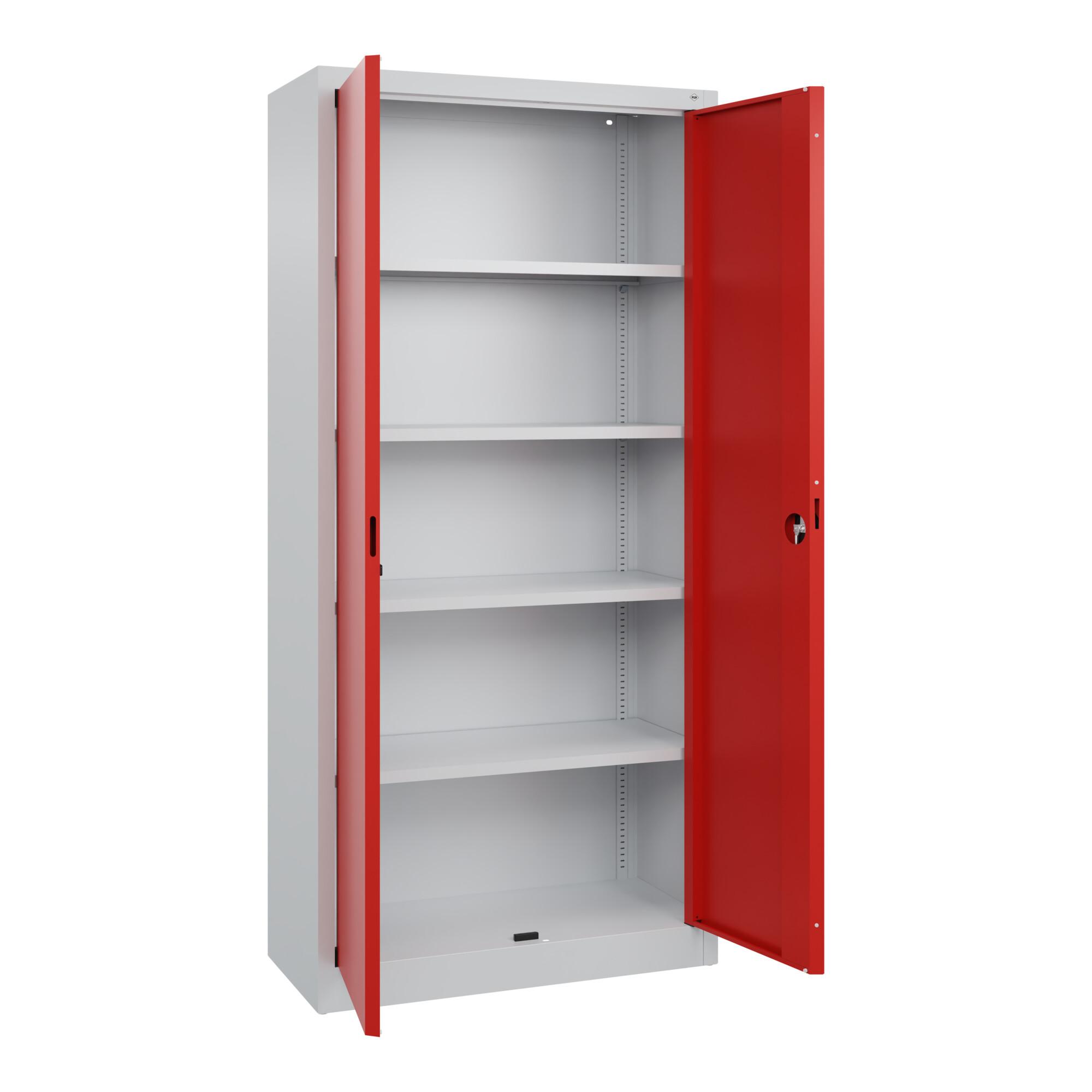 C+P Büro-Flügeltürenschrank Basis PLUS, 1950x930x400mm, 7035/3020 ; C + P Möbelsysteme (0130287-350|S10007)