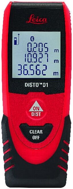 Leica Télémètre laser DISTO D1 IP54 ± 2 mm ; Industrial Quality Supplies (470605)