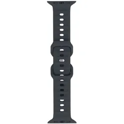 Smartwatch-Armband GlacierX Silikon Rippung Anthrazitgrau für Apple Watch 42/44/45/49mm Anthrazit