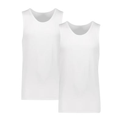 Achselhemd LINDBERGH "Trägershirt", Herren, Gr. S, Normalgrößen, weiß, Obermaterial: 70% Viskose, 25% Baumwolle, 5% Elasthan, Unterhemden
