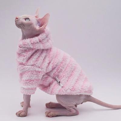 Uplifted Goods Soft Double Sided Fleece Cat Jacket pink m
